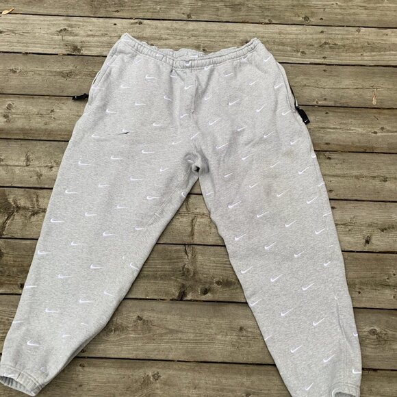 Nike Lab Swoosh Logo Sweat Pants XXL Gray - Picture 5 of 12